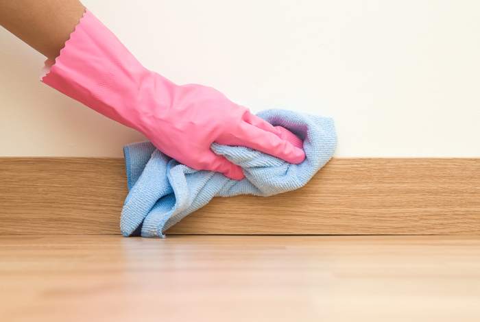 Cleaning the Baseboards